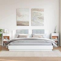 Berkfield Home Elegant Bedside Cabinets 2 pcs White 35x34x65 cm Engineered Wood | Size: 35 x 34 x 65 cm