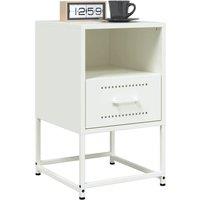 Berkfield Home Durable Bedside Cabinets 2 pcs White 36x39x60.5 cm Steel