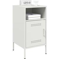 Berkfield Home Sturdy Bedside Cabinets 2 pcs White 36x39x68 cm Steel | Size: 36 x 39 x 68 cm