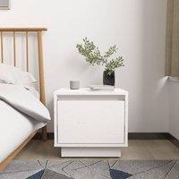 Berkfield Home Elegant Bedside Cabinets 2 pcs White 35x34x32 cm Solid Wood Pine | Size: 35 x 34 x 32 cm