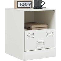 Berkfield Home Stylish Bedside Cabinets 2 pcs White 34.5x39x44 cm Steel