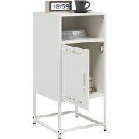 Berkfield Home Durable Bedside Cabinets 2 pcs White 36x39x78 cm Steel | Size: 36 x 39 x 78 cm