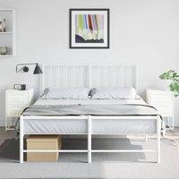 Berkfield Home Durable Bedside Cabinets 2 pcs White 36x39x60.5 cm Steel