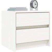 Berkfield Home Beautiful Bedside Cabinets 2 pcs White 40x31x35.5 cm Solid Wood Pine