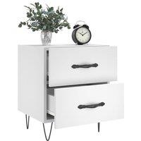 Berkfield Home Modern Bedside Cabinets 2 pcs White 40x35x47.5 cm Engineered Wood