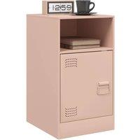 Berkfield Home Stylish Bedside Cabinets 2pcs Pink 34.5x39x62 cm Steel