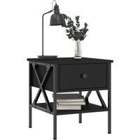 Berkfield Home Durable Bedside Tables 2 pcs Black 40x42x45 cm Engineered Wood | Size: 40 x 42 x 45 cm