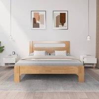 Berkfield Home Elegant Bedside Tables 2 pcs High Gloss White 50x46x50 Engineered Wood