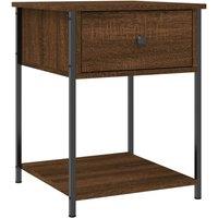 Berkfield Home Elegant Bedside Tables 2 pcs Brown Oak 44x45x58 cm Engineered Wood | Size: 44 x 45 x 58 cm