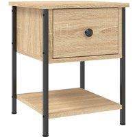 Berkfield Home Elegant Bedside Tables 2 pcs Sonoma Oak 34x35.5x45 cm Engineered Wood in Tan