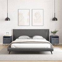 Berkfield Home Timeless Bedside Cabinets 2 pcs Anthracite 35x39x43.5 cm Steel in Dark Grey