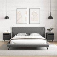 Berkfield Home Timeless Bedside Cabinets 2 pcs Black 35x39x43.5 cm Steel