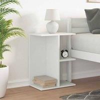 Berkfield Home Elegant Bedside Table White 46.5x29x61 cm Engineered Wood