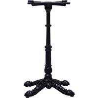 Berkfield Home Sturdy Bistro Table Leg Black 52x52x72 cm Cast Iron | Size: 52 x 52 x 72 cm