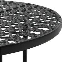 Berkfield Home Table Bistro Table Black 40x70 cm Metal