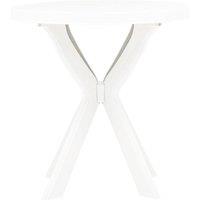 Berkfield Home Durable Bistro Table White 70 cm Plastic