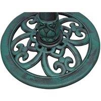 Berkfield Home Decorative Bird Bath with Decorative Bird in Green