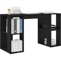Berkfield Home Modern Black Oak Computer Desk Black Oak MDF Medium
