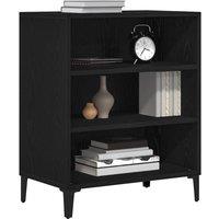 Berkfield Home Modern Black Oak Sideboard - 57x35x70 cm, Engineered Wood | Size: 57 x 35 x 70 cm