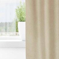 Berkfield Home Traditional Blackout Curtains with Hanging Loops 2 pcs Cream Velvet