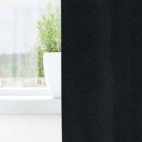 Berkfield Home Modern Blackout Curtains with Eyelets 2 pcs Black Velvet