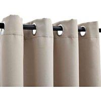 Berkfield Home Elegant Blackout Curtains with Metal Rings 2 pcs Beige 140x225 cm