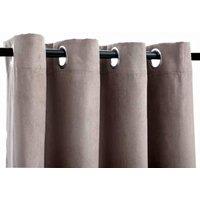 Berkfield Home Elegant Blackout Curtains with Metal Rings 2 pcs Taupe 140x175 cm