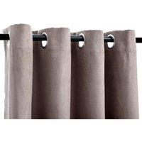 Berkfield Home Elegant Blackout Curtains with Metal Rings 2 pcs Taupe 140x245 cm