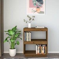 Berkfield Home Beautiful Book Cabinet Honey Brown 60x35x71 cm Solid Wood Pine | Size: 60 x 35 x 71 cm