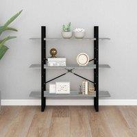 Berkfield Home Decorative Book Cabinet Grey Sonoma 100x30x105 cm Engineered Wood | Size: 100 x 30 x 105 cm