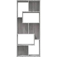 Berkfield Home Modern Book Cabinet Grey Sonoma 67x24x161 cm Engineered Wood | Size: 67 x 24 x 161 cm