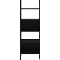Berkfield Home Modern Book Cabinet Black 60x35x180 cm Engineered Wood | Size: 60 x 35 x 180 cm