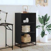 Berkfield Home Modern Book Cabinet Black 60x35x107.5 cm Engineered Wood