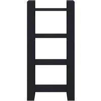 Berkfield Home Beautiful Book Cabinet/Room Divider Black 60x35x125 cm Solid Wood | Size: 60 x 35 x 125 cm