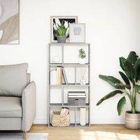 Berkfield Home Durable Bookcase Grey Sonoma 60x20x120 cm Engineered Wood | Size: 60 x 20 x 120 cm