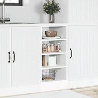 Berkfield Home Durable Bottom Cabinet White 40x44.5x81.5 cm Engineered Wood