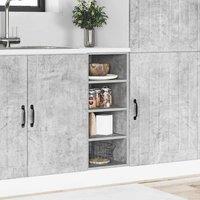 Berkfield Home Durable Bottom Cabinet Concrete Grey 30x44, 5x81, 5 cm Engineered Wood