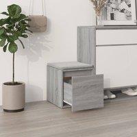 Berkfield Home Stylish Box Drawer Grey Sonoma 40.5x40x40 cm Engineered Wood