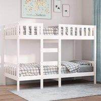 Berkfield Home Stable Bunk Bed White 90x190 cm Solid Wood Pine