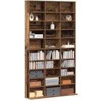 Berkfield Home Modern CD Cabinet - Old Wood - 101x23x177.5 cm - Engineered Wood in Brown