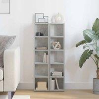 Berkfield Home Modern CD Cabinets 2 pcs Concrete Grey 21x16x93.5 cm Engineered Wood
