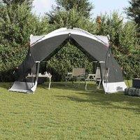 Berkfield Home Modern Camping Mosquito Net with Doors Grey 8-Person Waterproof