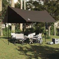 Berkfield Home Comfortable Camping Tarp Brown 462x306x211 cm Waterproof | Size: 462 x 306 x 211 cm