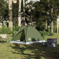 Berkfield Home Modern Camping Tent Dome 2-Person Olive Green Waterproof