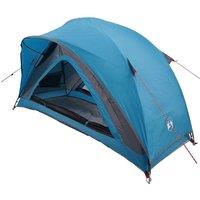 Berkfield Home Modern Camping Tent 1-Person Blue Waterproof