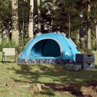 Berkfield Home Modern Camping Tent 2-Person Blue Quick Release