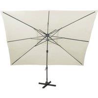 Berkfield Home Durable Cantilever Garden Parasol with Double Top Sand 400x300 cm in Beige
