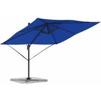 Berkfield Home Modern Cantilever Roma Parasol Azure Blue 286x285x265 cm Aluminium | Size: 286 x 285 x 265 cm