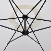 Berkfield Home Comfortable Cantilever Umbrella 3 m Sand White
