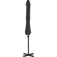 Berkfield Home Elegant Cantilever Umbrella with Aluminium Pole Anthracite 300 cm in Charcoal